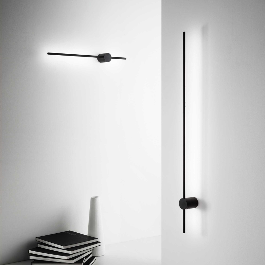 Ideal Lux - LED Kinkiet ESSENCE LED/12W/230V 3000K 70 cm CRI 90 czarny