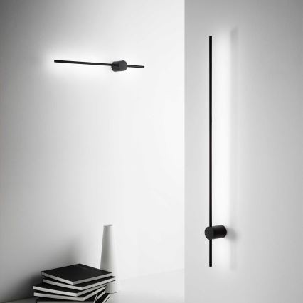 Ideal Lux - LED Kinkiet ESSENCE LED/19W/230V 3000K 124 cm CRI 90 czarny