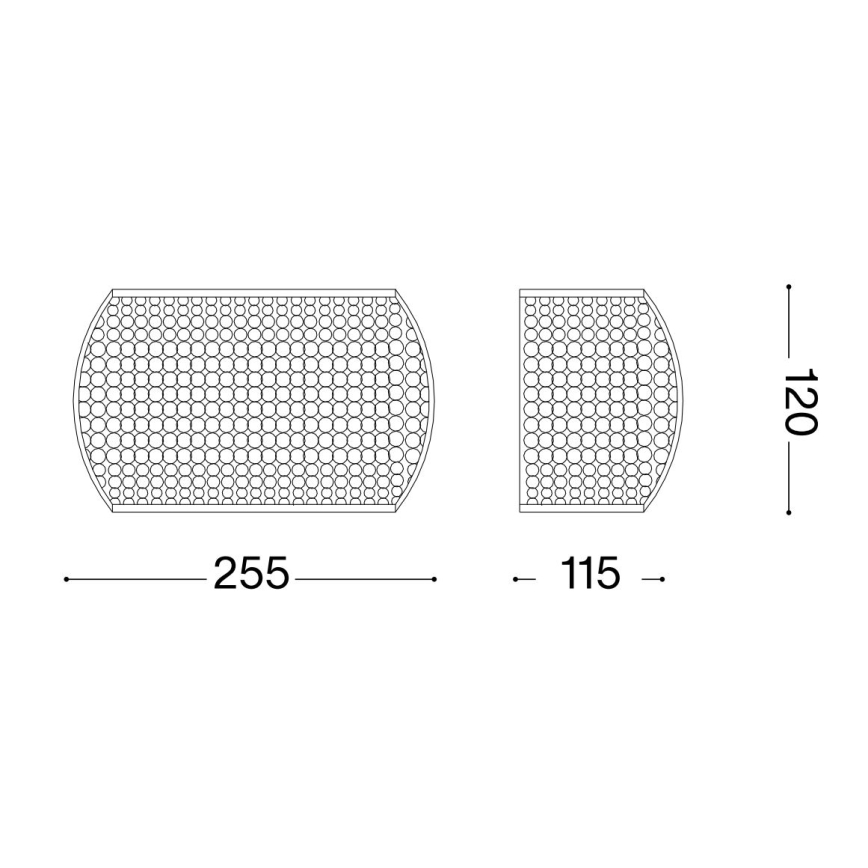 Ideal Lux - LED Kinkiet kryształowy PASHA 3xG9/3W/230V złoty