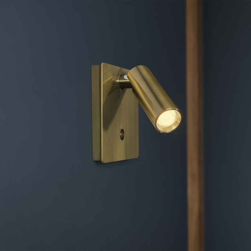 Ideal Lux - LED kinkiet punktowy LITE LED/3W/230V CRI 90 mosiądz