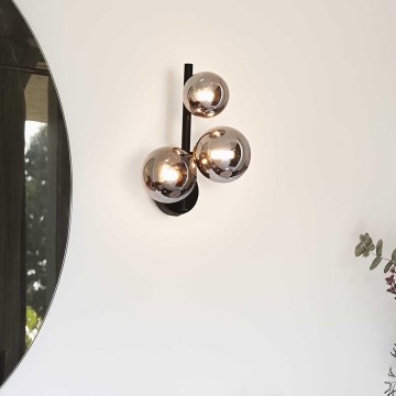 Ideal Lux - LED Kinkiet PERLAGE 3xG9/3W/230V czarny/dymny