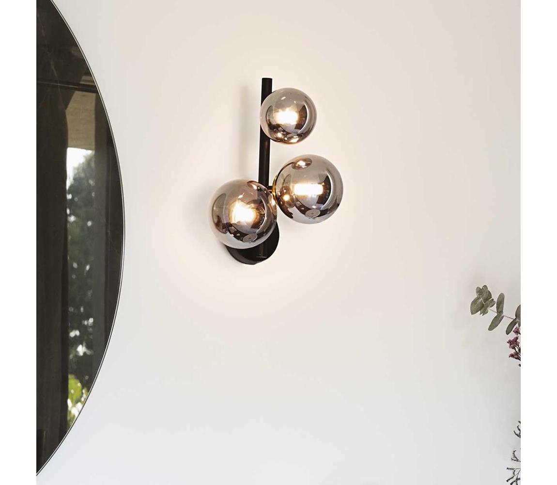 Ideal Lux - LED Kinkiet PERLAGE 3xG9/3W/230V czarny/dymny