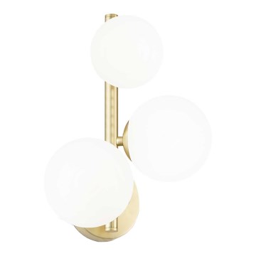 Ideal Lux - LED Kinkiet PERLAGE 3xG9/3W/230V złoty/biały