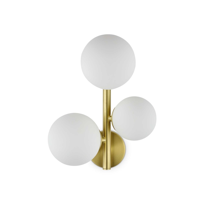 Ideal Lux - LED Kinkiet PERLAGE 3xG9/3W/230V złoty/biały