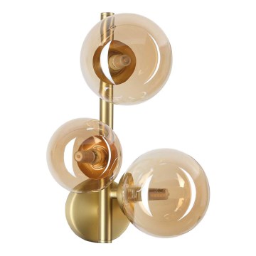 Ideal Lux - LED Kinkiet PERLAGE 3xG9/3W/230V złoty/dymny
