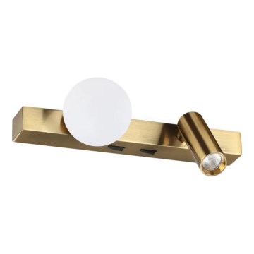 Ideal Lux - LED Kinkiet PING PONG 2xLED/3W/230V CRI 90 mosiądz