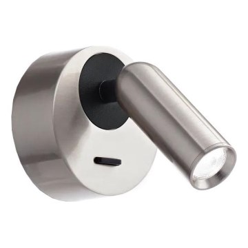 Ideal Lux - LED Kinkiet punktowy BEAN LED/3W/230V CRI 90 chrom błyszczący