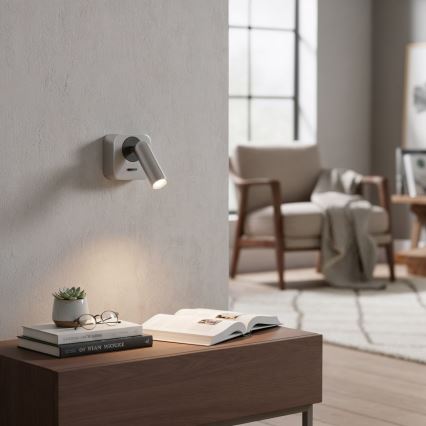 Ideal Lux - LED Kinkiet punktowy BEAN LED/3W/230V CRI 90 chrom błyszczący