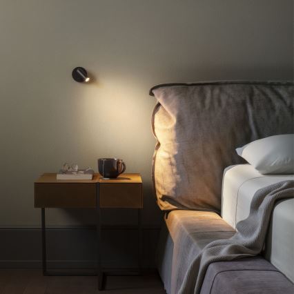 Ideal Lux - LED Kinkiet punktowy BEAN LED/3W/230V CRI 90 czarny