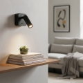 Ideal Lux - LED Kinkiet punktowy BEAN LED/3W/230V CRI 90 czarny