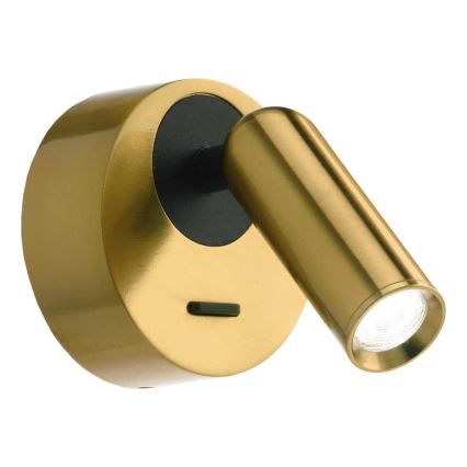 Ideal Lux - LED Kinkiet punktowy BEAN LED/3W/230V CRI 90 mosiądz