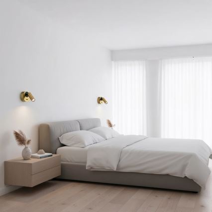 Ideal Lux - LED Kinkiet punktowy BEAN LED/3W/230V CRI 90 mosiądz