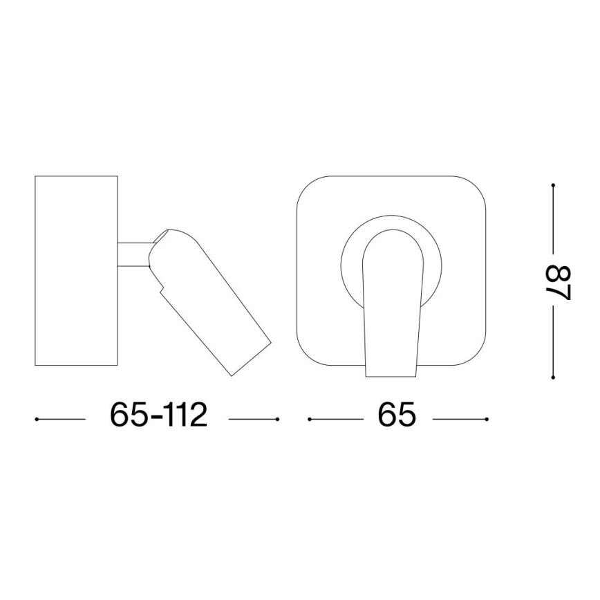 Ideal Lux - LED Kinkiet punktowy BEAN LED/3W/230V CRI 90 złoty