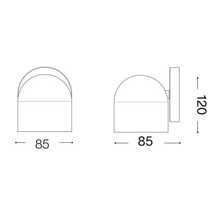 Ideal Lux - LED Kinkiet punktowy DODO 1xGX53/9W/230V biały