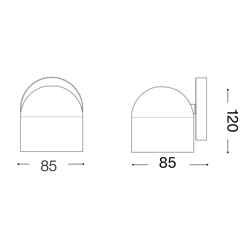 Ideal Lux - LED Kinkiet punktowy DODO 1xGX53/9W/230V biały