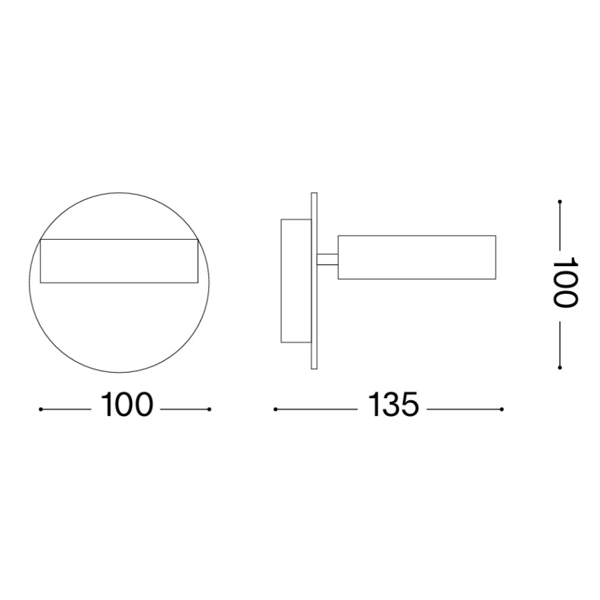 Ideal Lux - LED kinkiet punktowy OBY LED/6W/230V CRI 90 biały