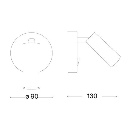 Ideal Lux - LED kinkiet punktowy PAGE LED/3W/230V CRI 90 biały