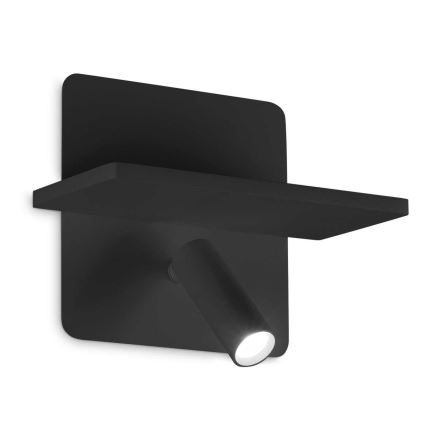 Ideal Lux - LED kinkiet punktowy PIANO LED/10W/230V CRI 90 USB czarny