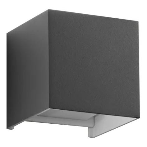 Ideal Lux - LED Kinkiet zewnętrzny ATOM LED/12W/230V CRI 90 IP54 antracyt