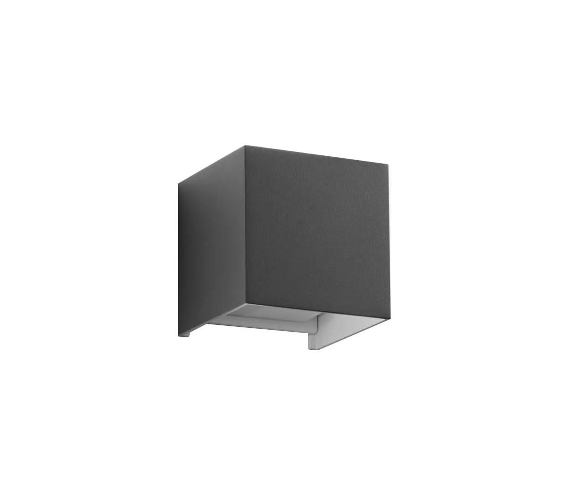 Ideal Lux - LED Kinkiet zewnętrzny ATOM LED/12W/230V IP54 antracyt