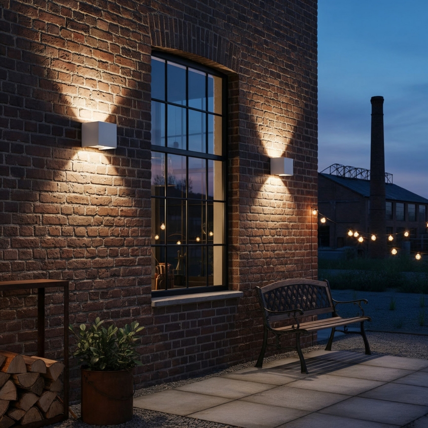 Ideal Lux - LED Kinkiet zewnętrzny ATOM LED/12W/230V CRI 90 IP54 biały