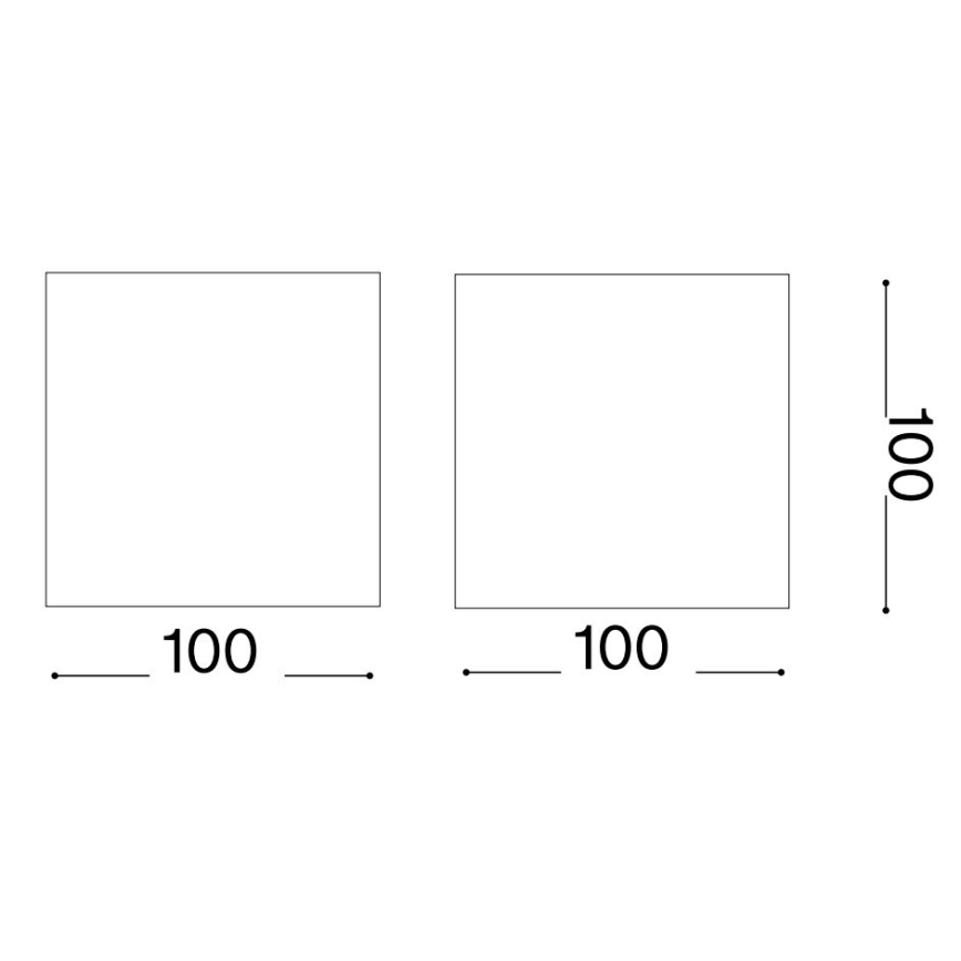 Ideal Lux - LED Kinkiet zewnętrzny ATOM LED/12W/230V CRI 90 IP54 brązowy