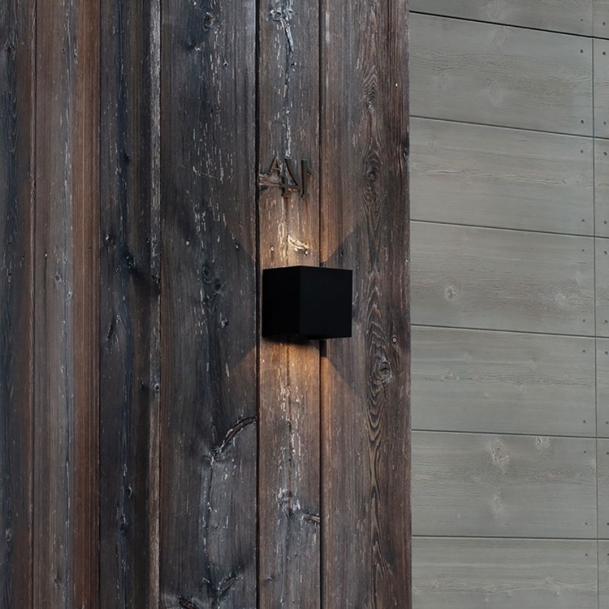 Ideal Lux - LED Kinkiet zewnętrzny ATOM LED/12W/230V CRI 90 IP54 czarny