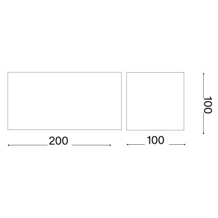 Ideal Lux - LED Kinkiet zewnętrzny ATOM LED/25W/230V CRI 90 IP54 antracyt