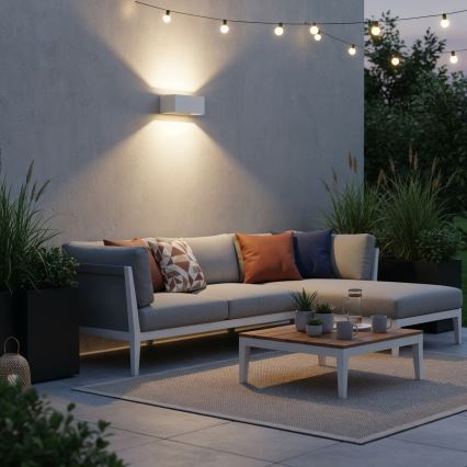 Ideal Lux - LED Kinkiet zewnętrzny ATOM LED/25W/230V CRI 90 IP54 biały