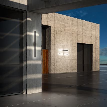 Ideal Lux - LED kinkiet zewnętrzny LINEA LED/23W/230V CRI 90 144 cm IP54 antracyt