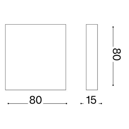 Ideal Lux - LED kinkiet zewnętrzny POST-IT LED/3W/12V CRI 90 brązowy