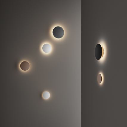 Ideal Lux - Zewnętrzny kinkiet LED PUNTO LED/12W/230V CRI 90 śr. 24 cm IP54 brązowy