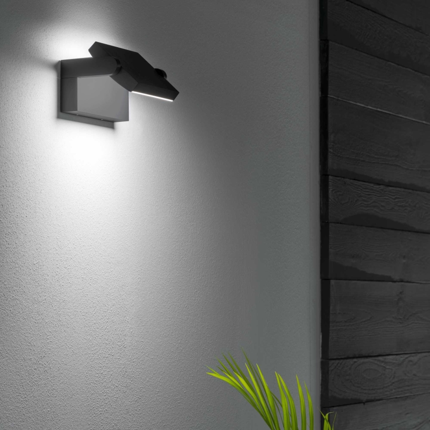 Ideal Lux - LED Kinkiet zewnętrzny SWIPE LED/21W/230V CRI 90 IP54 antracyt