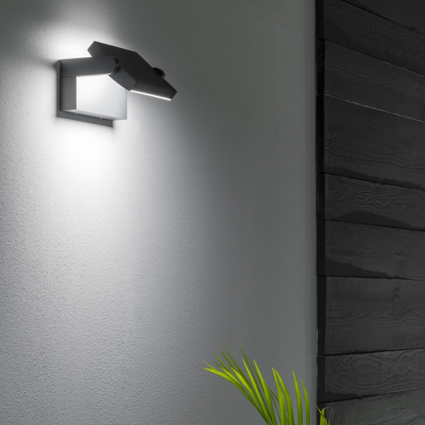 Ideal Lux - LED Kinkiet zewnętrzny SWIPE LED/21W/230V CRI 90 IP54 antracyt