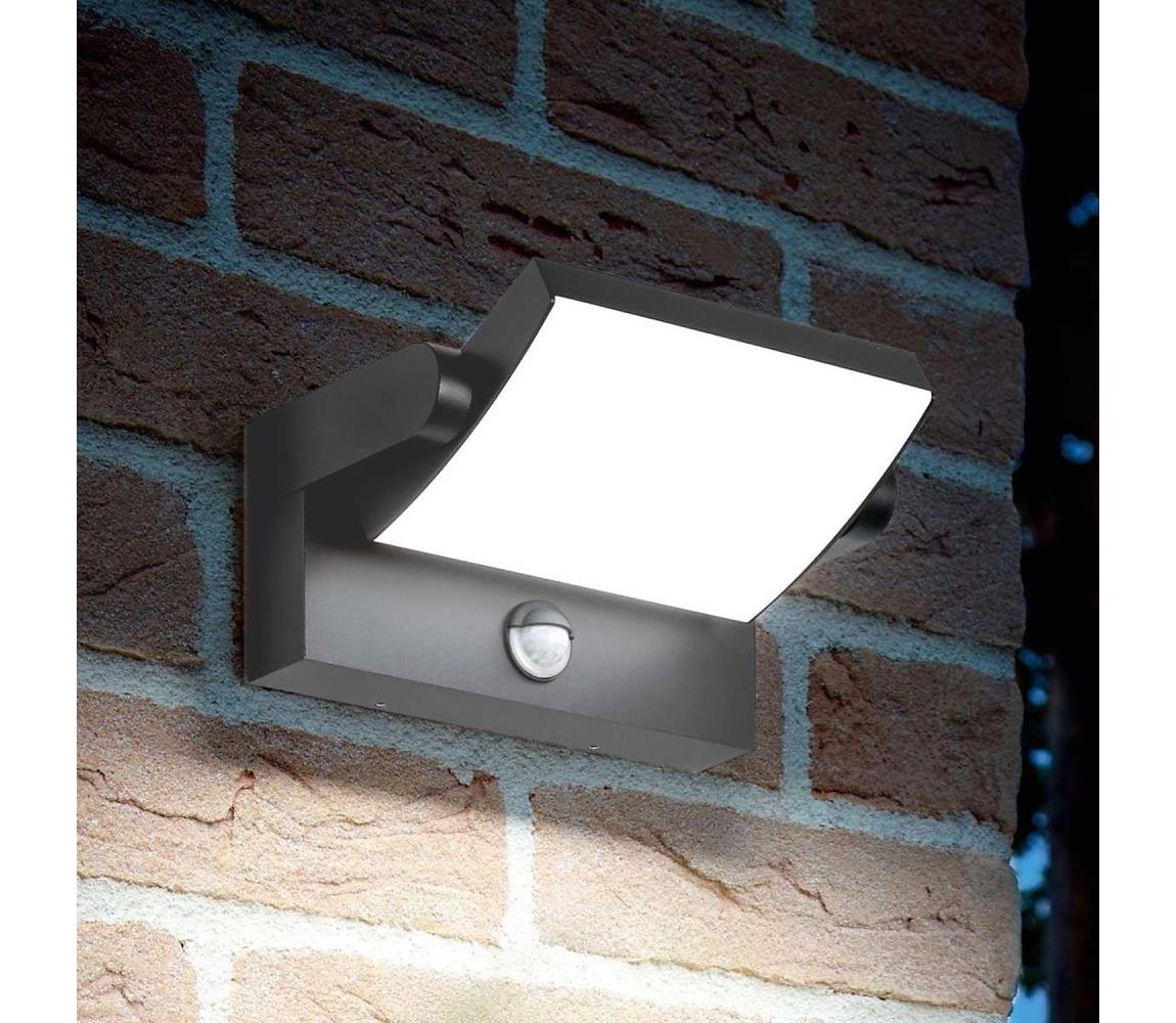 Ideal Lux - LED Kinkiet zewnętrzny z czujnikiem LED/21W/230V antracyt