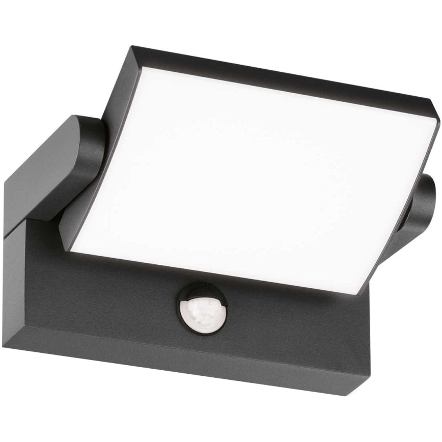 Ideal Lux - LED Kinkiet zewnętrzny z czujnikiem SWIPE LED/21W/230V CRI 90 IP54 antracyt