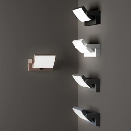 Ideal Lux - LED Kinkiet zewnętrzny z czujnikiem SWIPE LED/21W/230V CRI 90 IP54 antracyt
