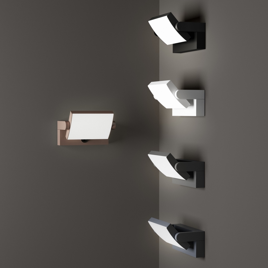 Ideal Lux - LED Kinkiet zewnętrzny z czujnikiem SWIPE LED/21W/230V CRI 90 IP54 antracyt