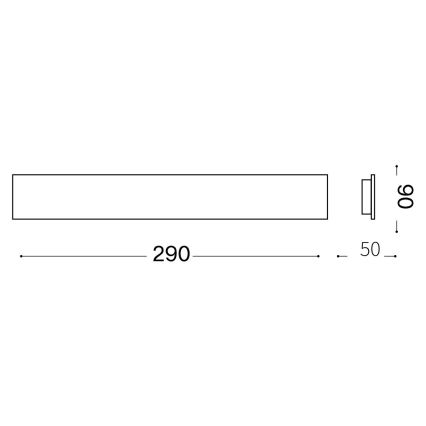 Ideal Lux - LED Kinkiet ZIG ZAG LED/12,5W/230V 29 cm CRI 90 biały