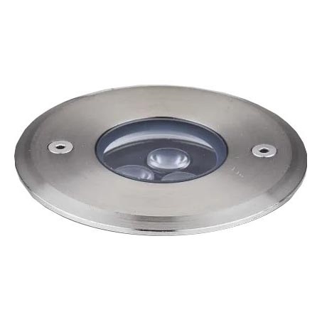Ideal Lux - LED Lampa najazdowa FLOOR LED/3W/230V śr. 9 cm CRI 90 IP67 chrom błyszczący