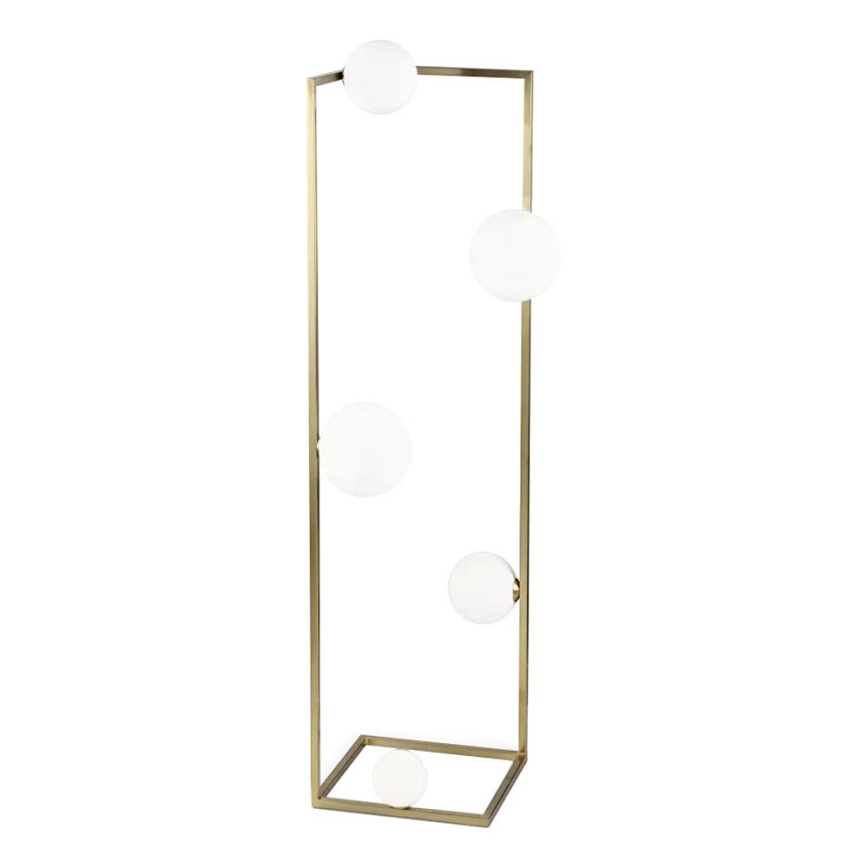 Ideal Lux - LED Lampa podłogowa ANGOLO 5xG9/3W/230V mosiądz