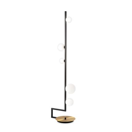 Ideal Lux - LED Lampa podłogowa BIRDS 5xG9/3W/230V czarny/złoty