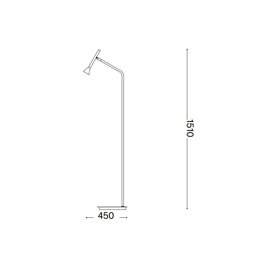Ideal Lux - LED Lampa podłogowa DIESIS LED/4,5W/230V CRI 95 złoty