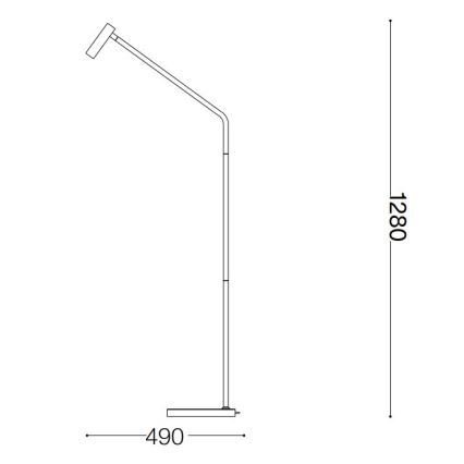 Ideal Lux - LED Lampa podłogowa EASY LED/3,5W/230V CRI 90 biała