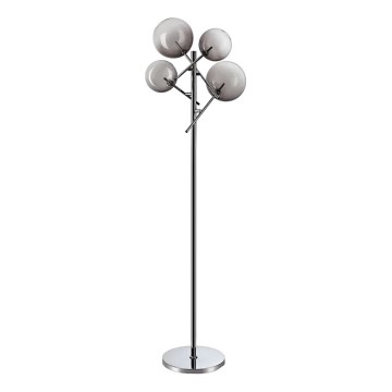 Ideal Lux - LED Lampa podłogowa EQUINOXE 4xG4/2W/230V chrom błyszczący/dymny