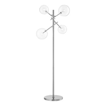 Ideal Lux - LED Lampa podłogowa EQUINOXE 4xG4/2W/230V chrom błyszczący/przezroczysty