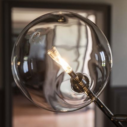 Ideal Lux - LED Lampa podłogowa EQUINOXE 4xG4/2W/230V chrom błyszczący/przezroczysty