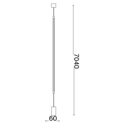Ideal Lux - LED Lampa podłogowa FILO LED/14W/230V 2700K CRI 90 mosiądz