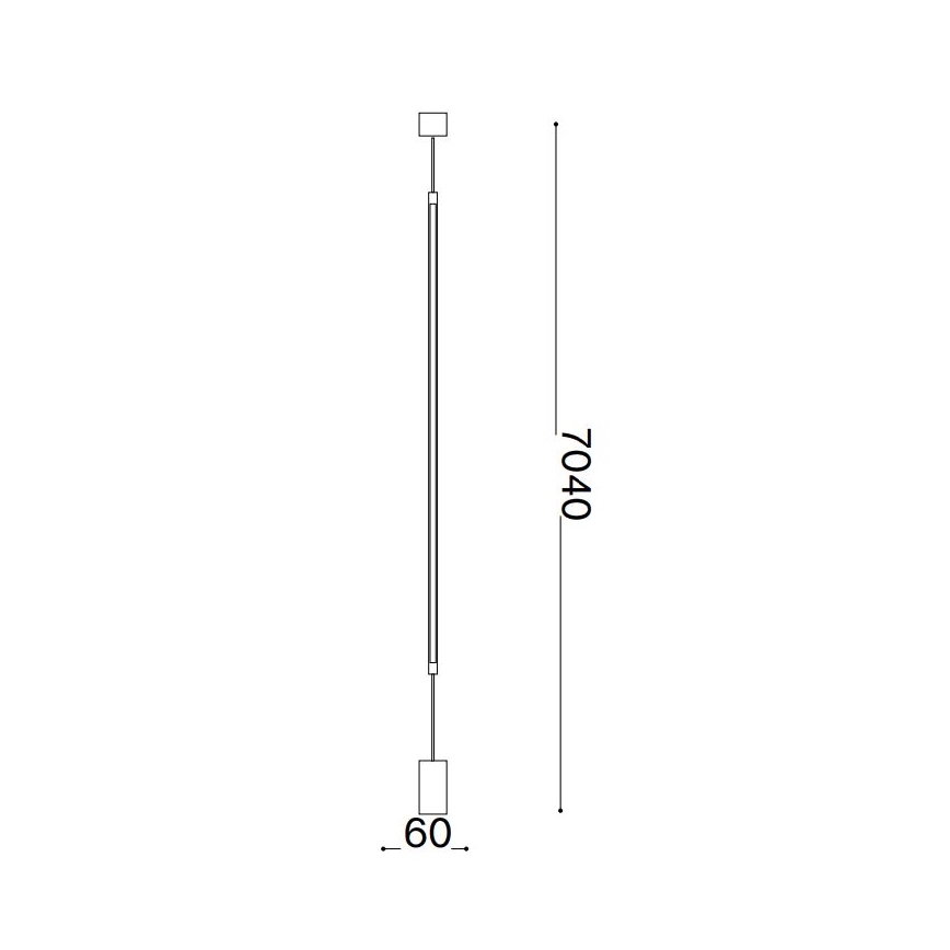 Ideal Lux - LED Lampa podłogowa FILO LED/14W/230V 3000K CRI 90 czarny