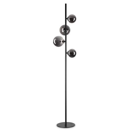 Ideal Lux - LED Lampa podłogowa PERLAGE 4xG9/3W/230V czarny/dymny